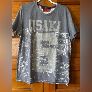Superdry Charcoal Osaka Cityscape Tee